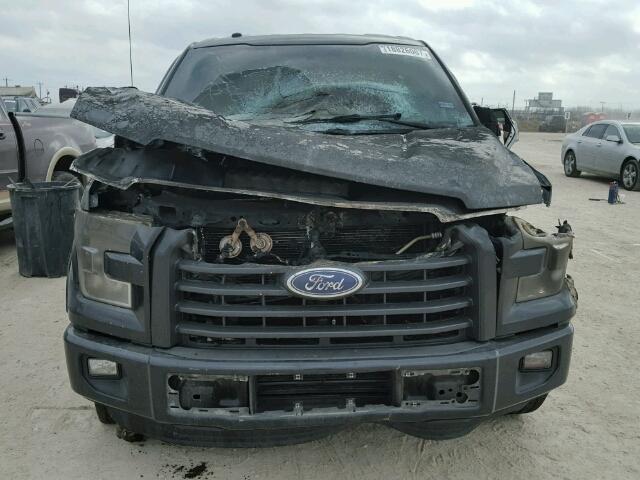 1FTEW1CP2GKF03983 - 2016 FORD F150 BLACK photo 10