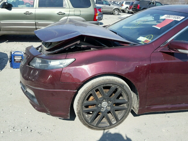 19UUA9F58AA008107 - 2010 ACURA TL RED photo 7