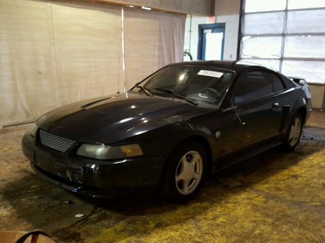 1FAFP40464F121463 - 2004 FORD MUSTANG BLACK photo 2