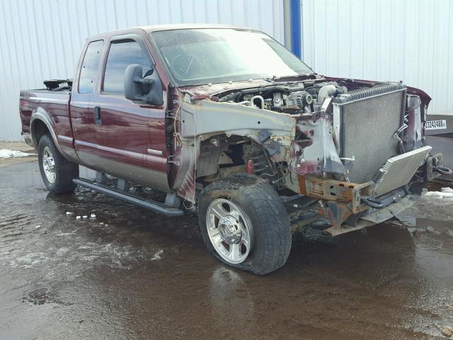 1FTSX21P16EB08358 - 2006 FORD F250 SUPER BURGUNDY photo 1