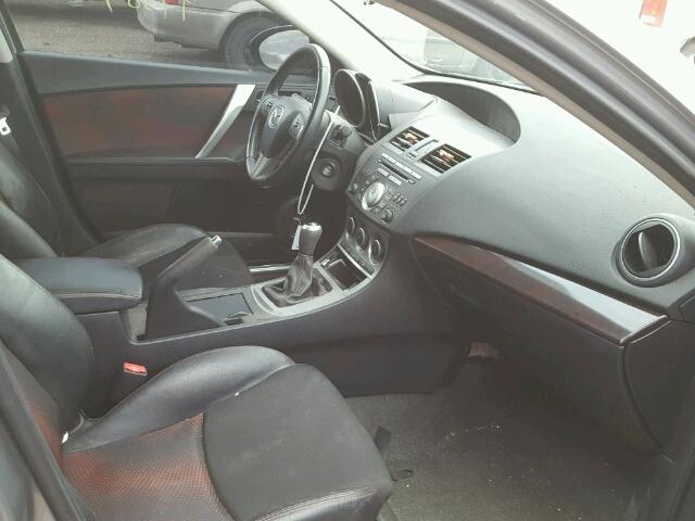 JM1BL1H35A1204776 - 2010 MAZDA SPEED 3 GRAY photo 5