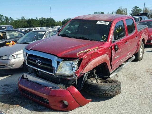 3TMJU62N78M064470 - 2008 TOYOTA TACOMA RED photo 2