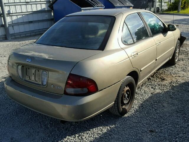 3N1CB51D71L491549 - 2001 NISSAN SENTRA XE GOLD photo 4