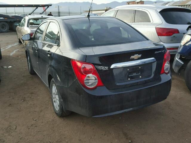 1G1JC5SH9C4162341 - 2012 CHEVROLET SONIC LT BLACK photo 3