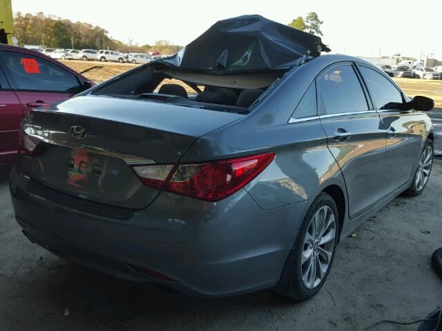 5NPEC4ACXDH786668 - 2013 HYUNDAI SONATA SE/ GRAY photo 4