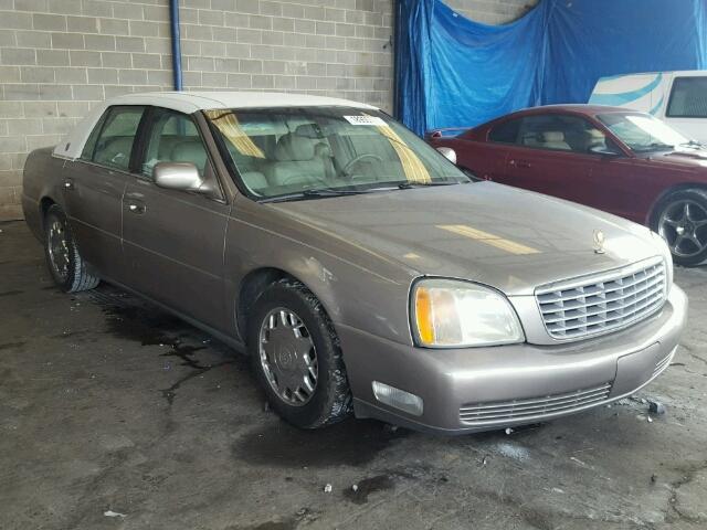 1G6KD54Y31U237296 - 2001 CADILLAC DEVILLE GRAY photo 1