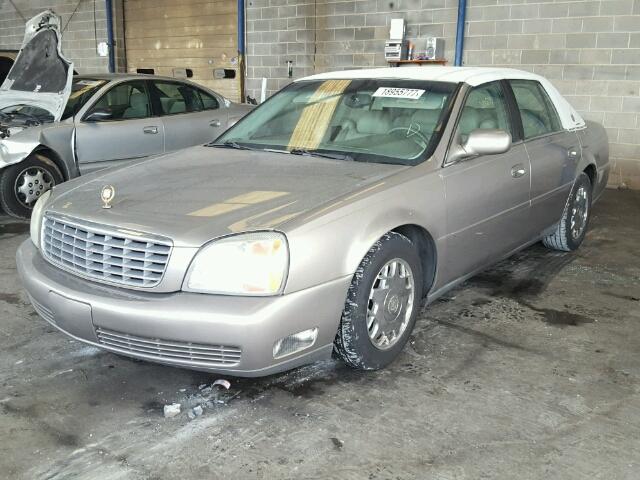 1G6KD54Y31U237296 - 2001 CADILLAC DEVILLE GRAY photo 2