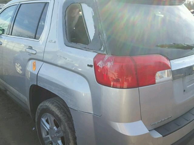 2GKALMEK6E6211204 - 2014 GMC TERRAIN SILVER photo 10