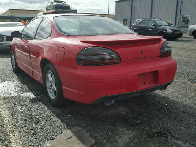 1G2WP12K8XF286850 - 1999 PONTIAC GRAND PRIX RED photo 3