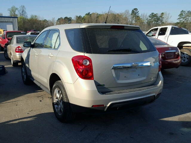 2GNALBEK6C6188611 - 2012 CHEVROLET EQUINOX LS TAN photo 3