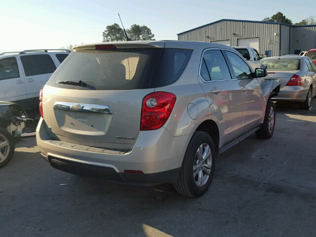 2GNALBEK6C6188611 - 2012 CHEVROLET EQUINOX LS TAN photo 4