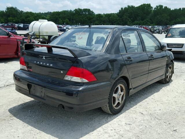 JA3AJ86EX2U043919 - 2002 MITSUBISHI LANCER BLACK photo 4