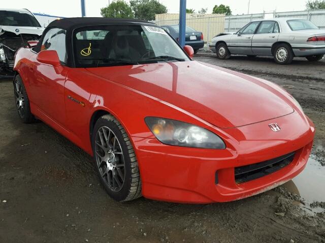 JHMAP21454T003251 - 2004 HONDA S2000 RED photo 1