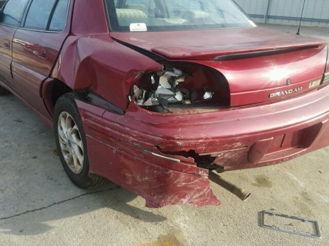 1G2NE52T5VC840099 - 1997 PONTIAC GRAND AM S Qırmızı foto 9