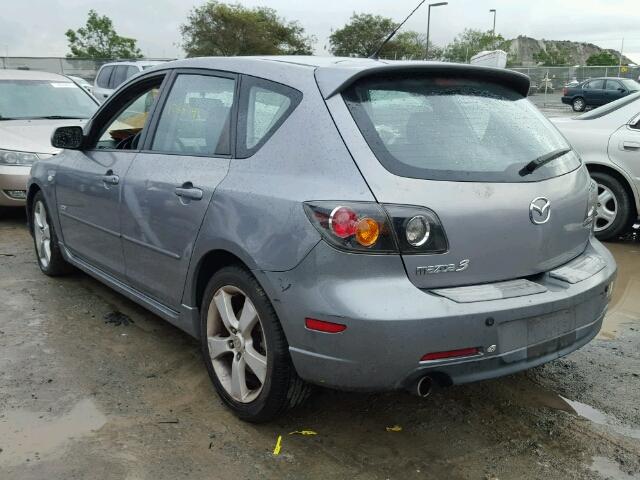 JM1BK143X51232667 - 2005 MAZDA 3 HATCHBAC GRAY photo 3