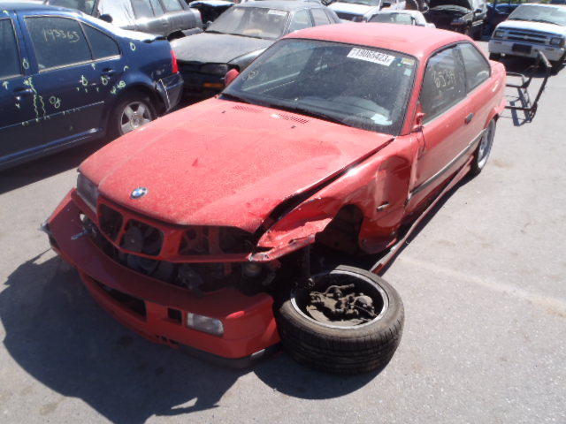 WBSBG9328TEY72710 - 1996 BMW M3 RED photo 2