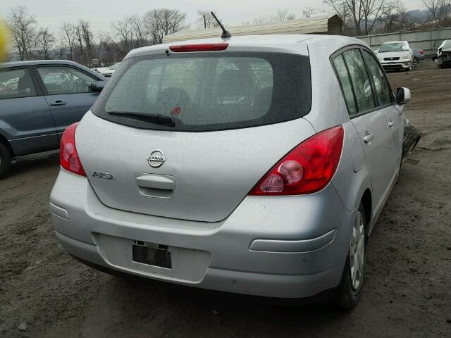 3N1BC1CP2AL385289 - 2010 NISSAN VERSA S SILVER photo 4