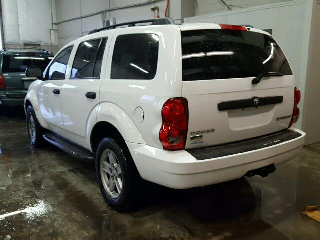 1D8HB38P99F712387 - 2009 DODGE DURANGO WHITE photo 3