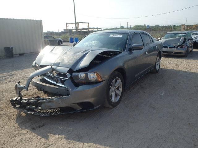 2C3CDXBG1CH260402 - 2012 DODGE CHARGER SE GRAY photo 2