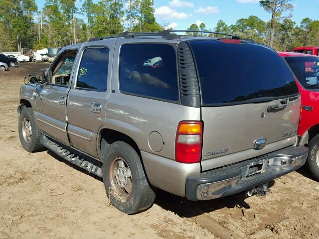 1GNEK13Z42J159432 - 2002 CHEVROLET TAHOE K150 TAN photo 3