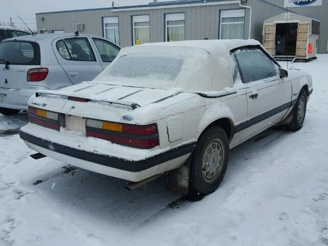 1FABP27MXGF284078 - 1986 FORD MUSTANG LX WHITE photo 4