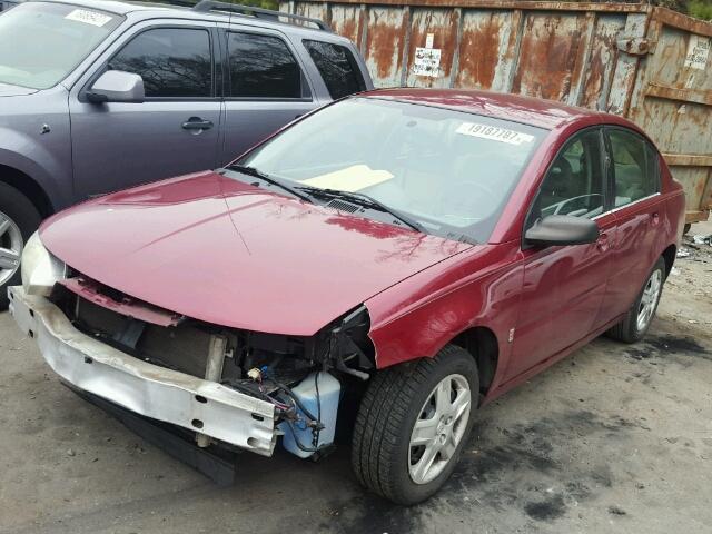 1G8AZ55F06Z108668 - 2006 SATURN ION LEVEL RED photo 2