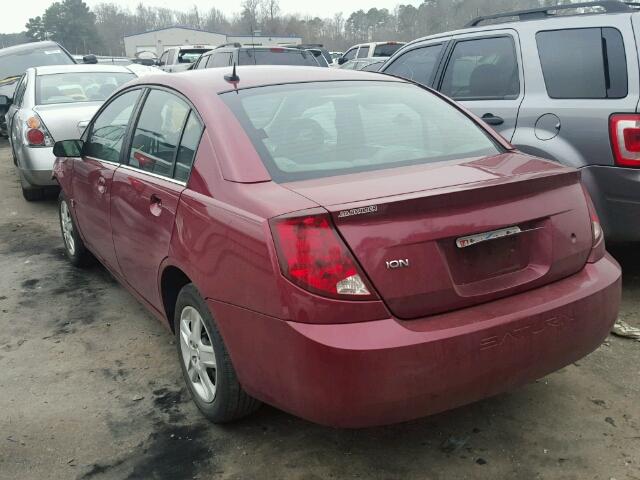 1G8AZ55F06Z108668 - 2006 SATURN ION LEVEL RED photo 3