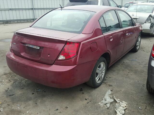 1G8AZ55F06Z108668 - 2006 SATURN ION LEVEL RED photo 4