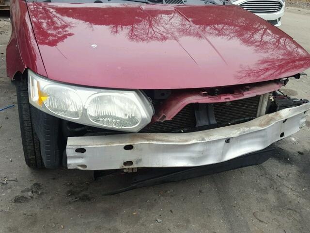 1G8AZ55F06Z108668 - 2006 SATURN ION LEVEL RED photo 9