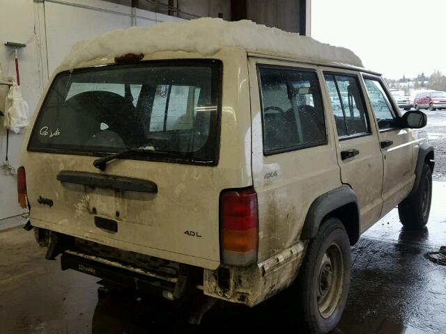 1J4FJ28SXWL268855 - 1998 JEEP CHEROKEE S WHITE photo 4