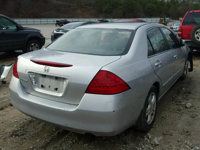 JHMCM56397C014468 - 2007 HONDA ACCORD SE SILVER photo 4