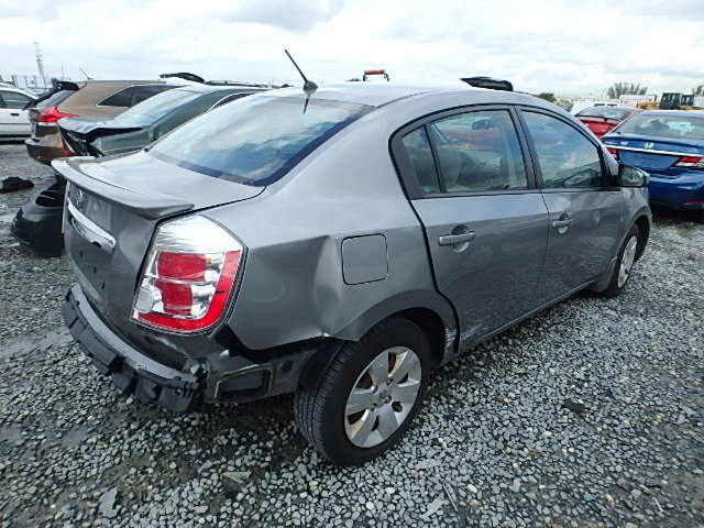 3N1AB6AP0BL612446 - 2011 NISSAN SENTRA 2.0 SILVER photo 4