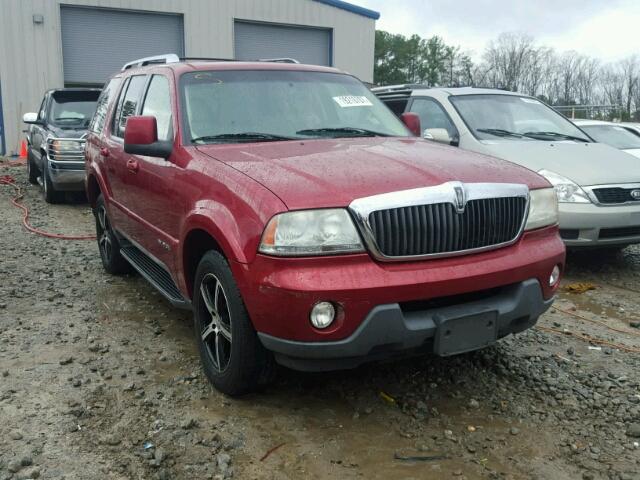 5LMEU78H73ZJ37152 - 2003 LINCOLN AVIATOR 勃艮第红 照片 1