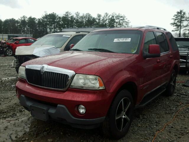 5LMEU78H73ZJ37152 - 2003 LINCOLN AVIATOR BURGUNDY photo 2