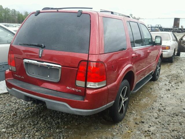 5LMEU78H73ZJ37152 - 2003 LINCOLN AVIATOR 勃艮第红 照片 4