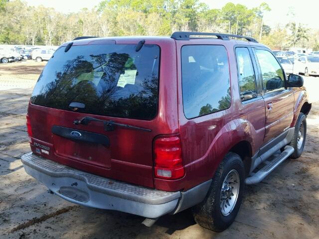 1FMYU60E51UA88250 - 2001 FORD EXPLORER S RED photo 3