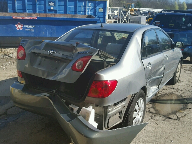 JTDBR32E542037404 - 2004 TOYOTA COROLLA CE GRAY photo 4