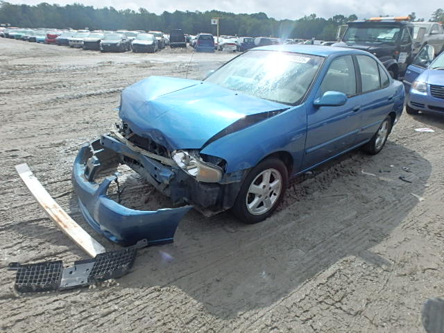 3N1AB51A54L739458 - 2004 NISSAN SENTRA 2.5 BLUE photo 2