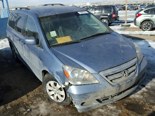 5FNRL384X6B504153 - 2006 HONDA ODYSSEY EX BLUE photo 9