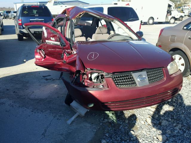 3N1CB51D65L466051 - 2005 NISSAN SENTRA 1.8 MAROON photo 1