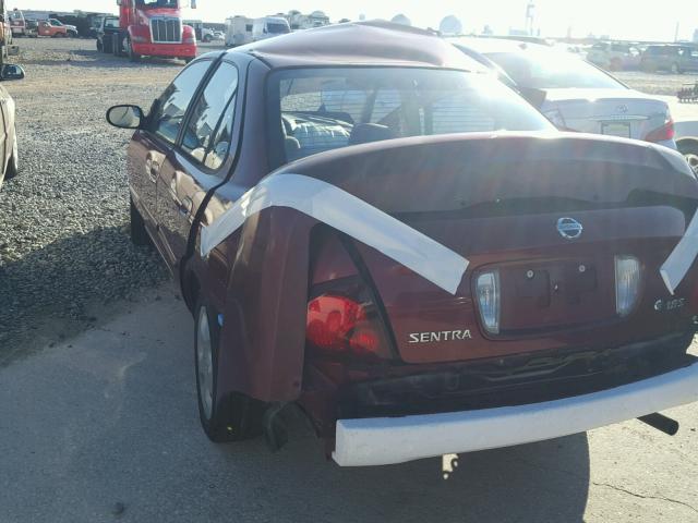 3N1CB51D65L466051 - 2005 NISSAN SENTRA 1.8 MAROON photo 3