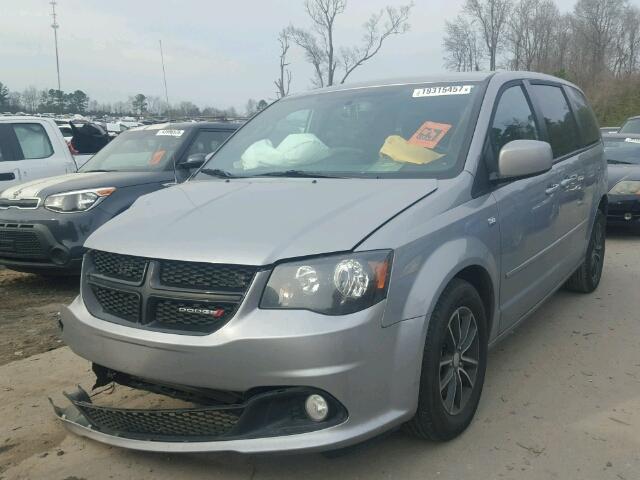 2C4RDGCG5ER406950 - 2014 DODGE GRAND CARA GRAY photo 2