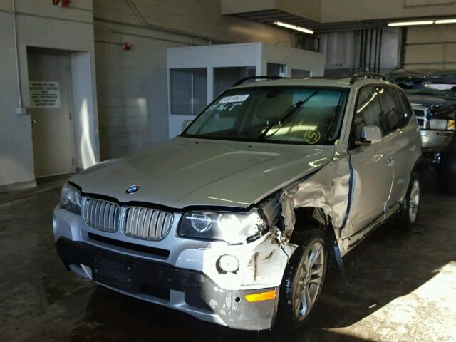 WBXPC93478WJ12072 - 2008 BMW X3 SILVER photo 2