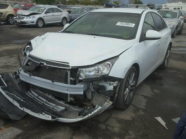 1G1PH5SC0C7285508 - 2012 CHEVROLET CRUZE LTZ WHITE photo 2