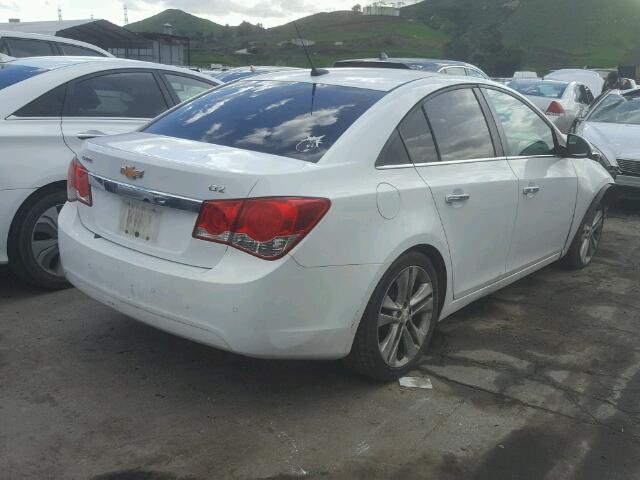 1G1PH5SC0C7285508 - 2012 CHEVROLET CRUZE LTZ WHITE photo 4