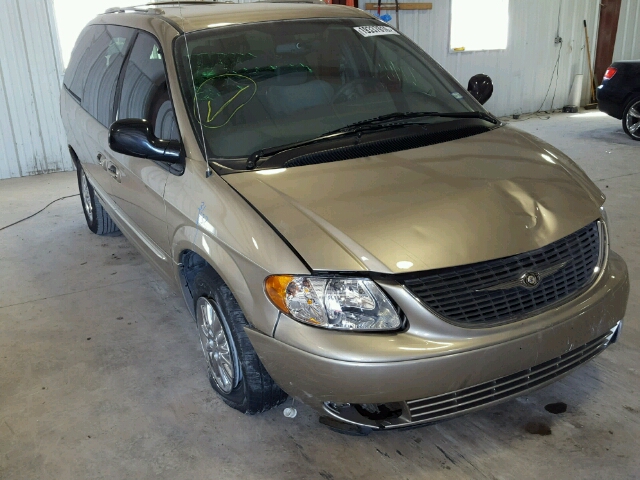 2C8GP64LX3R256821 - 2003 CHRYSLER TOWN & COU BEIGE photo 1