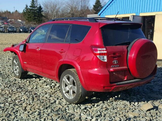 2T3RF4DV8CW230887 - 2012 TOYOTA RAV4 SPORT RED photo 3