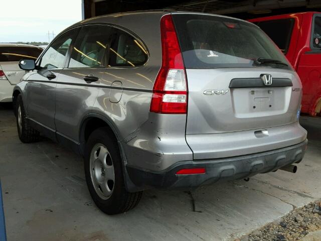 JHLRE38337C004807 - 2007 HONDA CR-V LX SILVER photo 3