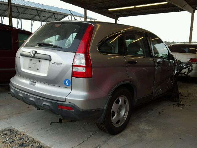 JHLRE38337C004807 - 2007 HONDA CR-V LX SILVER photo 4