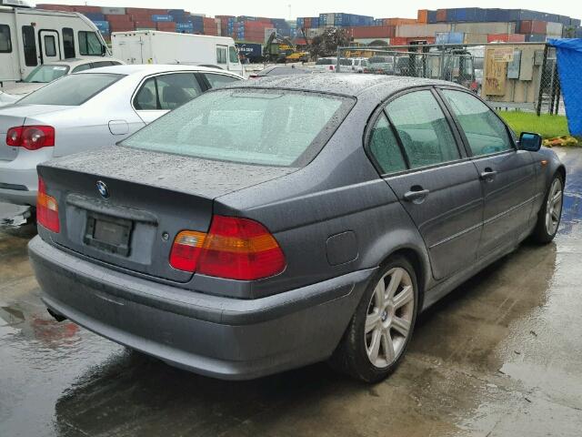 WBAET37462NG81620 - 2002 BMW 325I CHARCOAL photo 4